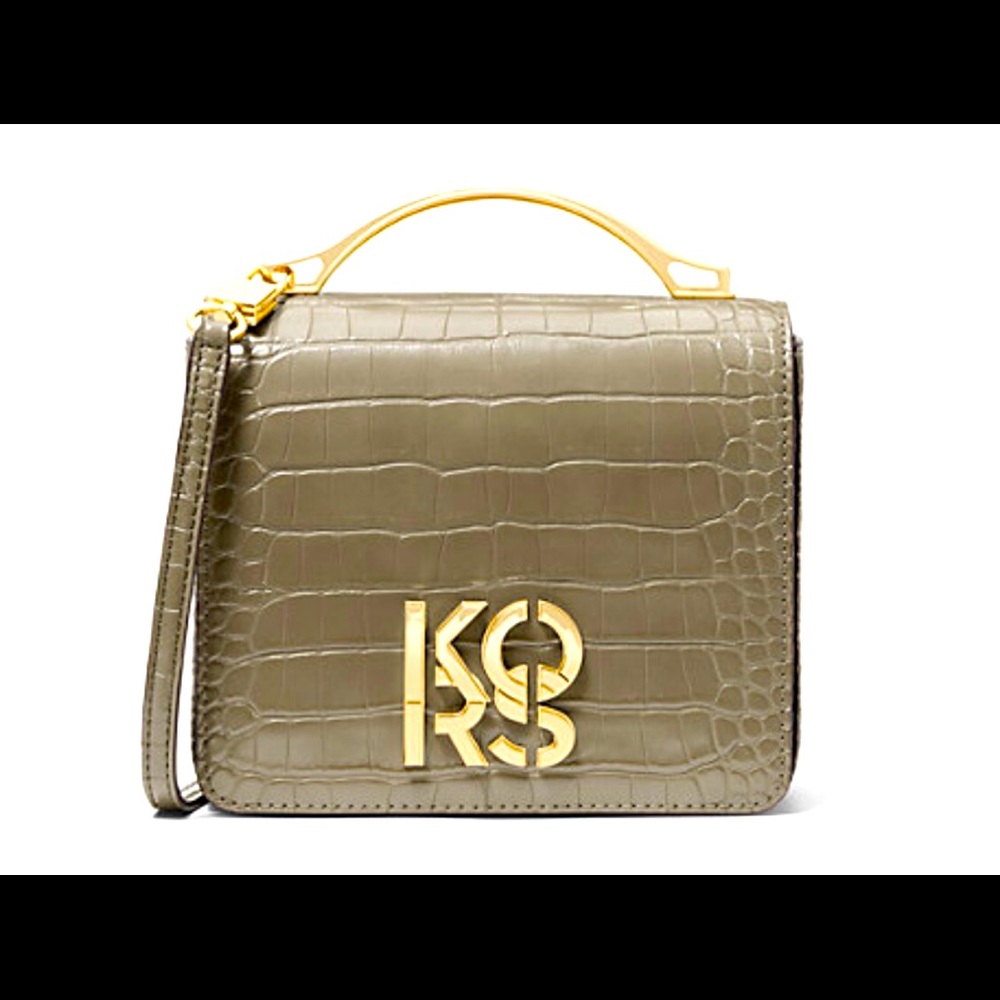 NEW Michael Kors Crocodile Embossed Cross Body Bag